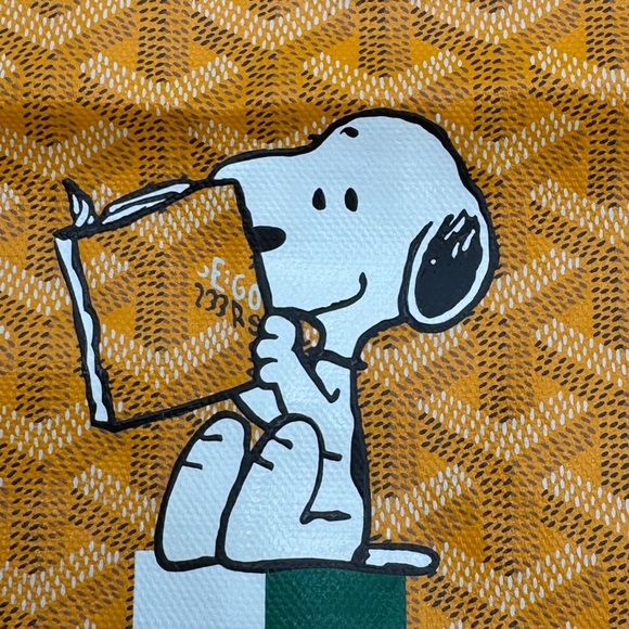 Goyard Saint Louis GM Tote Yellow Snoopy Marquage Limited Edition w/ Pochette - Picture 4 of 17